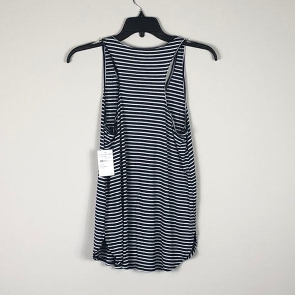 Joe Fresh Top Navy Blue Striped Tank Top - Picture 5 of 5